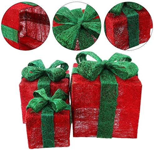 SOLUSTRE 3pcs Tökéletes Karácsonyi Dekoráció Parti Kínálat Karácsonyi Csomagolás, Doboz, Karácsonyi Édesség Doboz