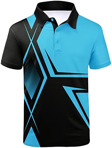 JACKETOWN Férfi Golf Póló Könnyű Shortsleeve Polo Alkalmi póló
