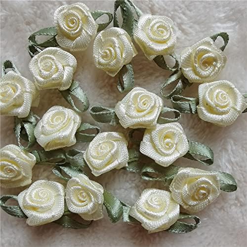 100-as 15mm Tarka Mini Rózsa Szatén Szalag Íjak Appliqués DIY Varrás Kézműves Kiegészítők Menyasszony Ajándék, Dekoráció