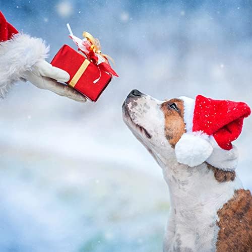 WOOACME 2 Csomag Karácsonyi Kendő Kutyák számára, Klasszikus Kockás Karácsony Kutya Kendő Télapó Kedvence Kendő a Kis-Közepes testű