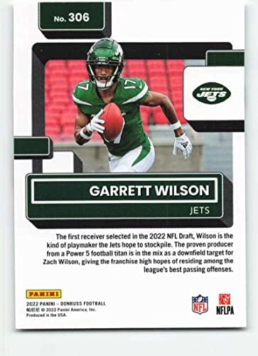2022 Donruss Névleges Újoncok 306 Garrett Wilson Névleges Újonc NM-MT New York Jets Labdarúgó-Trading Card NFL