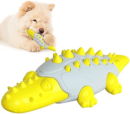 Páncélos Krokodil Alakú Kutya Foga Csiszolás Játék Rágni Moláris Játék Pet Játék Pet Termék (Sárga)