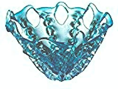 8 Inch RNUM-Es Aqua Kék Üveg Díszítő Gyümölcs Tál