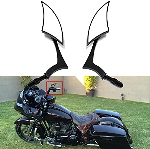 Fekete Motoros Sportster Tükrök Harley Út, Király Utca Electra Glide Út Glide Dyna Softail Visszapillantó 1982-2018 2019 2020
