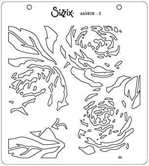 Sizzix Teszi Eszköz Réteges Stencil 6X6 Által Olivia Rose-Bazsarózsa -665838