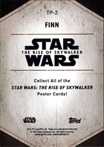 2020 Topps Star Wars A Rise of Skywalker Sorozat 2 Karakter Poszterek TP-2 Finn Kereskedelmi Kártya