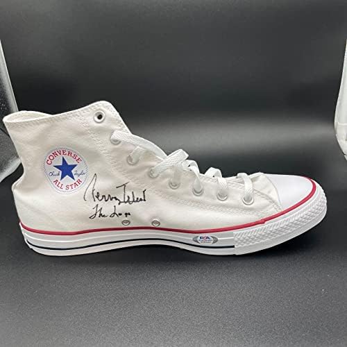 Jerry West aláírt Converse Chuck Taylor Bal Cipő PSA/DNS-Los Angeles Lakers - Dedikált NBA Cipők