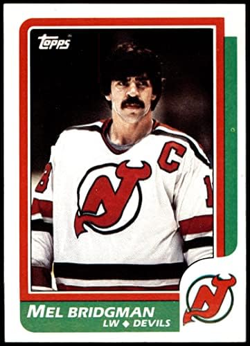 1986 Topps 136 Mel Bridgman New Jersey Devils (Hoki-Kártya) NM Ördögök