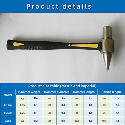 Star river 锤子,防磁防爆检测锤，304不锈钢锤子，不生锈，不传磁，耐腐蚀，0.15/0.25/0.5 kg,特殊作业环境使用