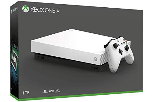 Microsoft Xbox X 1 tb-os ssd Meghajtó Limitált Fehér játékkonzol a Wirless Vezérlő - Natív 4K - HDR - fokozza Skorpió a CPU, mind a Gyors