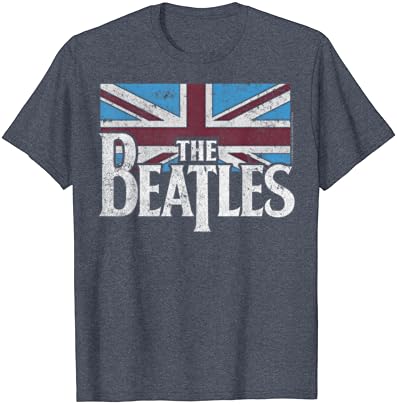 A Beatles Brit Zászló Piros, Fehér, Kék Rövid Ujjú T-Shirt
