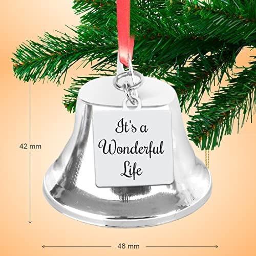 Ez egy Csodálatos Élete Inspirálta Karácsonyi Angyal Bell Dísz Angyal Szárny Medál - Klasszikus Karácsonyi Dekorációk, Ajándékok Emlék