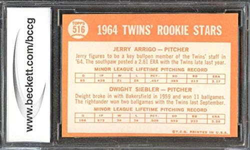 Jerry Arrigo/Dwight Siebler Újonc Kártya 1964 Topps 516 Ikrek lenne beégés BCCG 9 Osztályozott Kártya