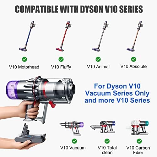 Evary 25.2 V V10-es Akkumulátor Dyson V10-es Akkumulátor Csere 5000mAh, Kompatibilis Dyson V10 Állat V10 Abszolút V10-es Bolyhos