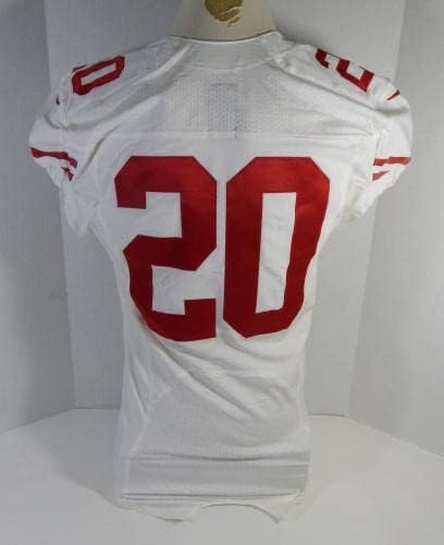 2015 San Francisco 49ers 20 Játék Kiadott Fehér jersey DP16474 - Aláíratlan NFL Játék Használt Mezek