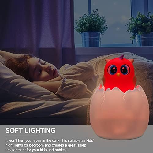 Toyvian Dinoszaurusz Éjszakai Fény Touch Control Szilikon Éjszakai Fény Baba Éjjel Lámpák USB Újratölthető LED-es Lámpa a Gyerekek Óvodába
