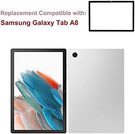 SWARK Első Képernyőn Üveg Külső Panel Lencse Csere +OCA Kompatibilis a Samsung Galaxy Tab A8 10.5 (2021) SM-X200,SM-X205 (Nem LCD-Képernyőn,