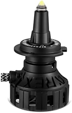 AlphaRex Fekete Lőszer Panorámás H7 LED izzók, Halogén Csere átalakító Készlet, 5000LM, 5500K Fehér, Plug&Play, a fényszóró lámpa, 2 darabos