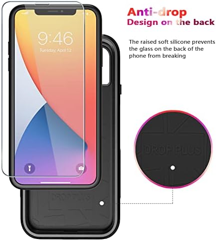 Diverbox iPhone 11-Ügyben [Ütésálló] [Dropproof] [Edzett Üveg kijelző Védő fólia + Kamera Lencséjét Védő],Heavy Duty Védelem Telefon burkolata