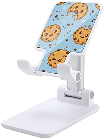 A cookie-kat Csokoládé Chips Összecsukható mobiltelefon Állvány Állítható Mobiltelefon Jogosultja Vicces Asztali Dokkoló Kompatibilis