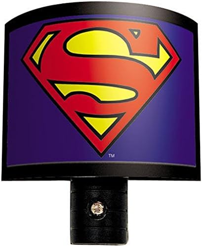 Ata-Fiú DC Comics Superman Logo Automatikus On/Off LED Izzó Nite Lite