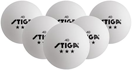 STIGA Verseny Minőségű 3 Csillagos Ping-Pong Labda – Hivatalos Mérete 40mm Súly – Végső tartós, Nagy Teljesítményű, asztali Tenisz Labdák
