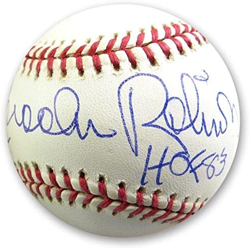 Robinsont Aláírt Autogramot AL Baseball Orioles, Hogy Bill HOF 83 SZÖVETSÉG AI97744 - Dedikált Baseball