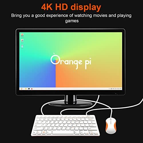 Narancs Pi Vezeték nélküli Egér, 2.4 G Átviteli USB-Vevőegység 3 1600 DPI Gombok a Billentyűzet Asztali Számítógép Laptop PC Gaming