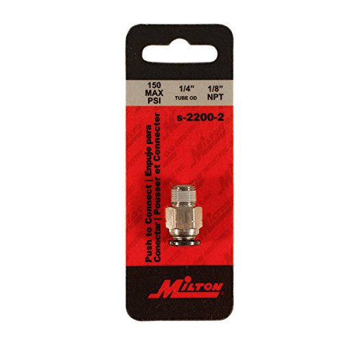 Milton s-2200-2 Egyenes Cső 1/4 OD - 1/8 MNPT