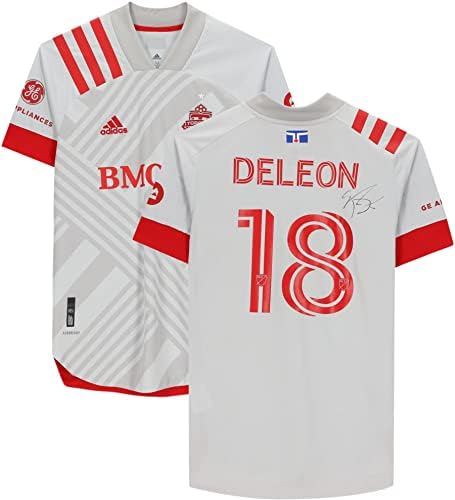 Nick DeLeon Toronto FC Mérkőzés-Használt 18 Szürke Jersey a 2020-as MLS-Szezon - Dedikált Futball Mérkőzés Használt Mezek