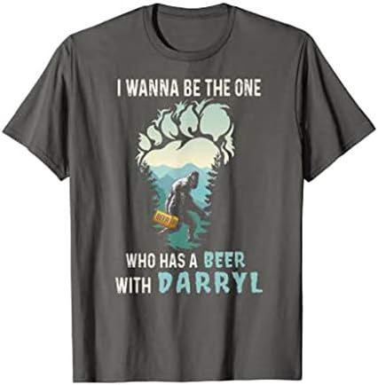 Én Akarok Lenni Az, Aki egy Sört Darryl T-Shirt,Unisex Divat Vintage Bigfoots Nyomtatott Póló Férfi Női