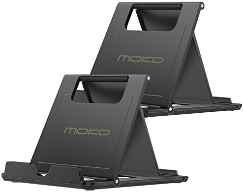 MoKo 2 Csomag Telefon/Tablet Állvány Összecsukható Asztali tartó 4-11 Eszközök, Kompatibilis iPhone 14 Pro Max/14, iPhone 13/13