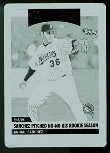 Anibal Sanchez SH Kártya 2006 Topps Frissítés nyomólemezek Fekete 174 - Asztalon Baseball Kártyák