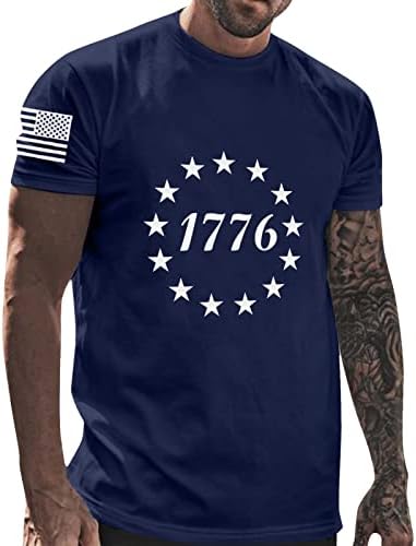 POLNHDLT Mens T-Shirt, USA Szomorú Zászló Férfi Póló Hazafias Amerikai Pólók Rövid Ujjú Sleeve Függetlenség Napja T-Shirt