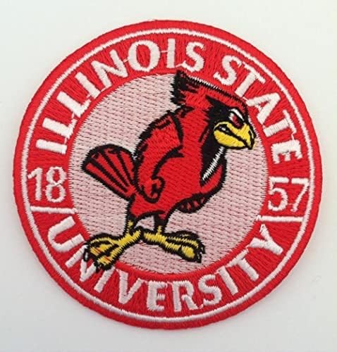cheevideesansabai ISU Illinois-i Állami Redbirds Vintage Ritka Hímzett Vas A Tapasz (SZ.) 3 x 3
