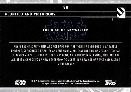 2020 Topps Star Wars A Rise of Skywalker Sorozat 298 Újra együtt Győztes Trading Card