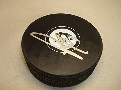 Thomas Greiss Aláírt Pittsburgh Penguins Jégkorong Dedikált 1C - Dedikált NHL Korong