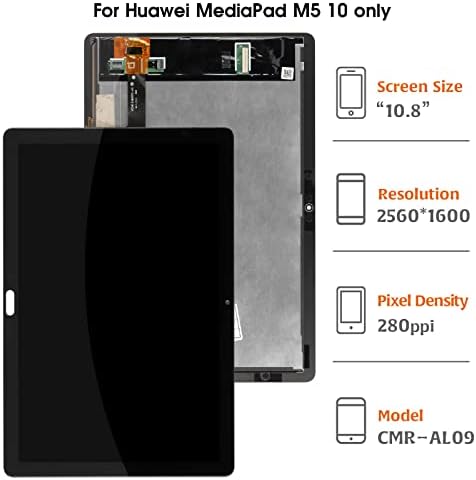 AMIND a Huawei MediaPad M5-Lite 10 LCD Érintőképernyős Kijelző BAH2-L09 BAH2-W09 BAH2-W19 Képernyő Cseréje Teljes Összeállítás Digitalizáló