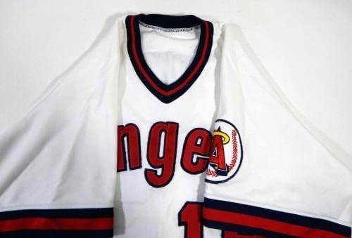1988-ban a Kaliforniai Angyalok Le 19 Játék Kiadott Fehér Jersey 46 DP14397 - Játék Használt MLB Mezek
