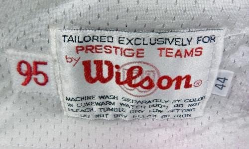 1995-ben a San Francisco 49ers Eric Davis 25 Játék Kiadott Fehér Jersey 44 DP30179 - Aláíratlan NFL Játék Használt Mezek