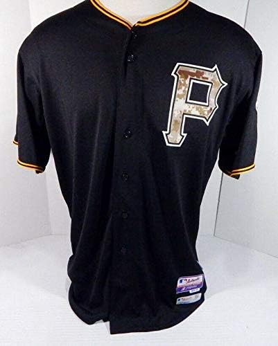 2014 Pittsburgh Pirates Üres Játék Kibocsátott Fekete Jersey Camo 50 PITT33702 - Játék Használt MLB Mezek