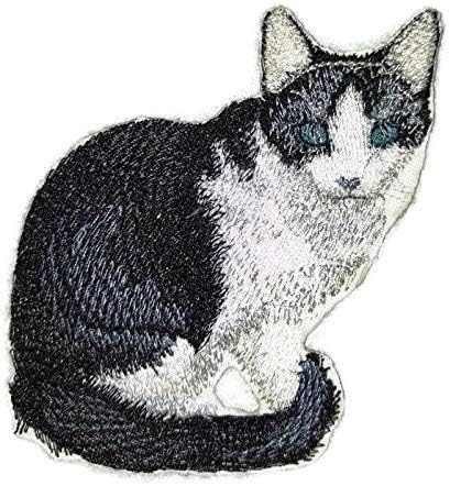 Csodálatos Egyéni Macska Portrék[Trixie Macska] Hímzett Vasalót/Varrni Patch [4.5 x 4]Made in USA]