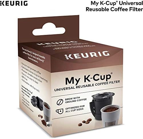 Keurig A K-Kupa Újrafelhasználható K-Csésze Kávé Pod Szűrő, Kompatibilis az Összes 2.0 Keurig K Csésze kávé Pod kávégépek, 1 Szám, Fekete