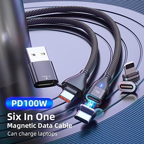 BoxWave Kábel Kompatibilis Acer Swift X (SFX14-51G) (Kábel által BoxWave) - MagnetoSnap PD AllCharge Kábel (100W), Mágnes PD 100W