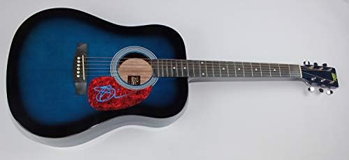 Joe Satriani, Repül egy Kék Álom Aláírt Dedikált Kék Teljes Méret Akusztikus Gitár Loa