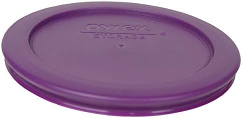 Pyrex (4 7200 Üveg Tálak & (4) 7200-PC Bogáncs Lila Fedeleket