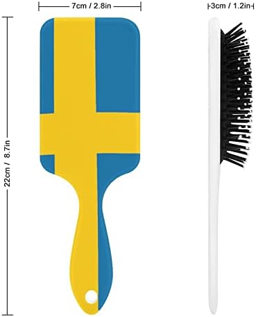 Svédország Lobogója Hajkefe Aranyos Ecset Levegő Párna, Comb, a Férfiak, a Nők Haja Ajándék